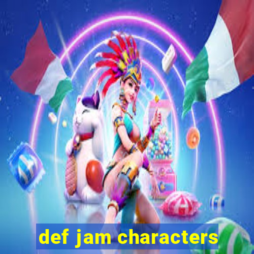 def jam characters